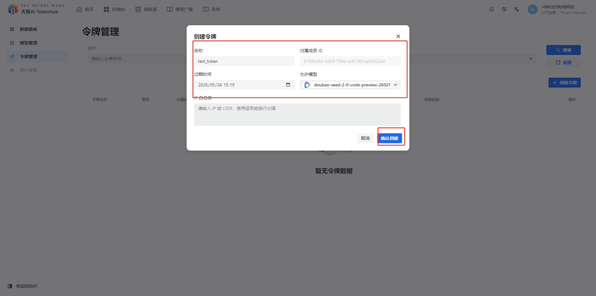 选择允许访问模型